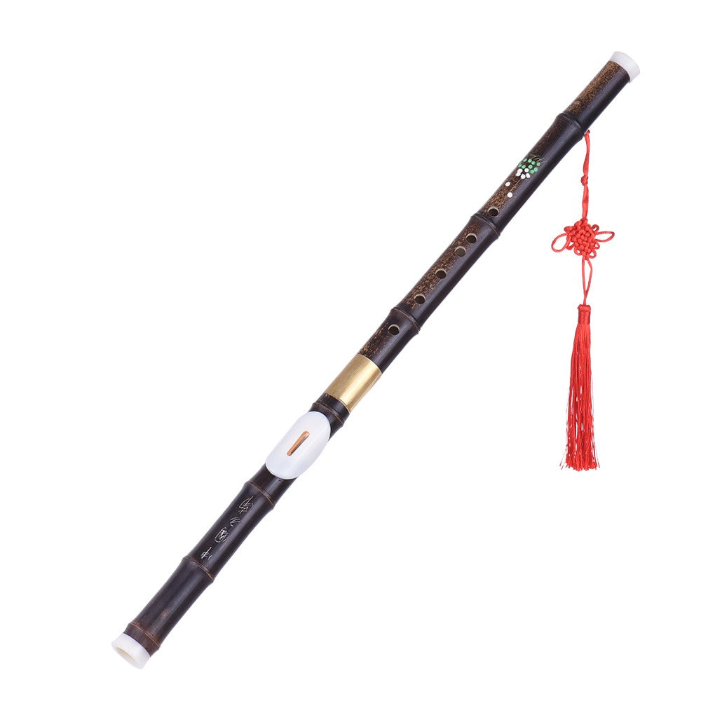 Detachable Natural Black Bamboo Bawu Flute in G Key - Ideal for Beginner Music Lovers