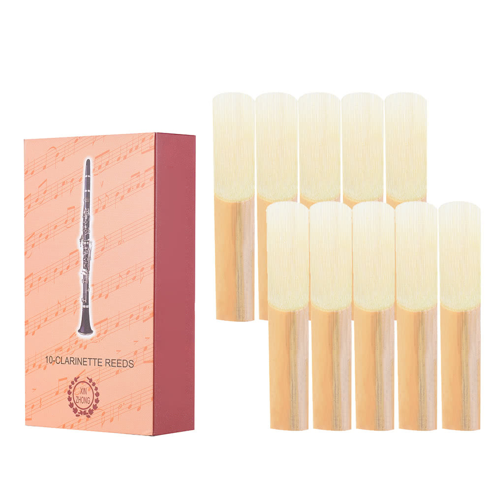 Box of 10 Clarinet Reeds, Traditional Strength 2.5