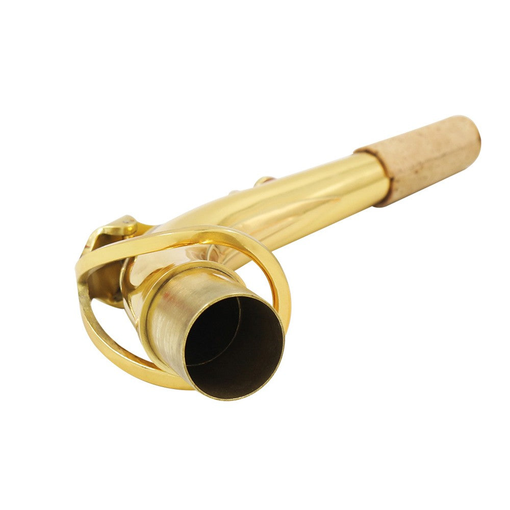 Alto Saxophone Neck Bend, Brass, 24.5mm with Cleaning Cloth & Cork Grease Accessory