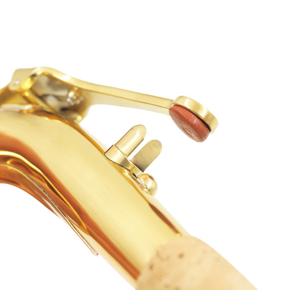 Alto Saxophone Neck Bend, Brass, 24.5mm with Cleaning Cloth & Cork Grease Accessory