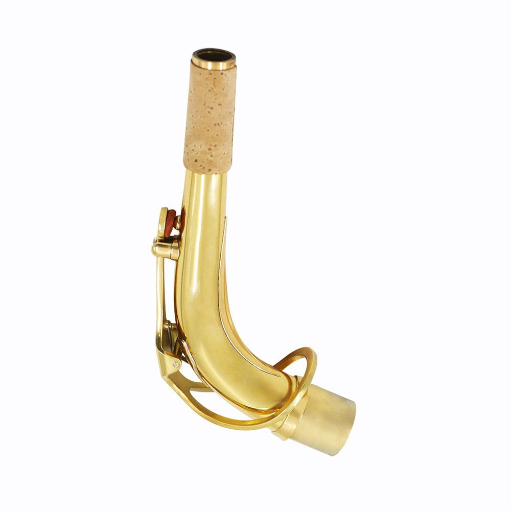 Alto Saxophone Neck Bend, Brass, 24.5mm with Cleaning Cloth & Cork Grease Accessory