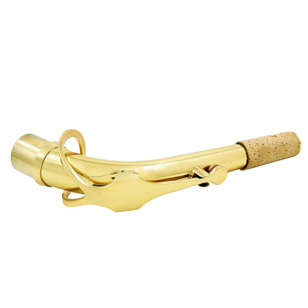 Alto Saxophone Neck Bend, Brass, 24.5mm with Cleaning Cloth & Cork Grease Accessory