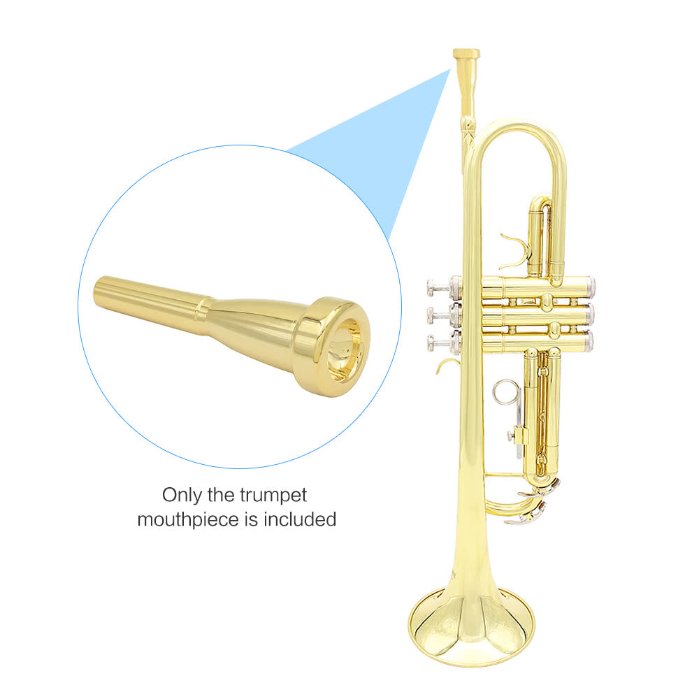 3C Copper Trumpet Mouthpiece - Trumpet Accessories