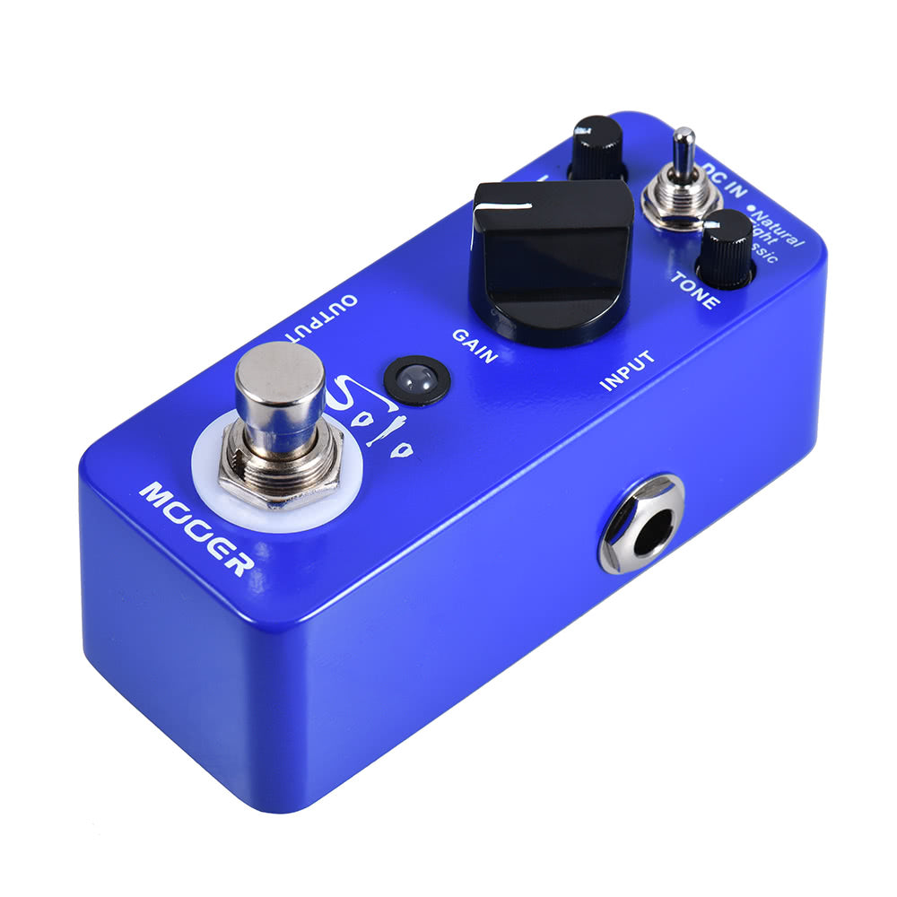 MOOER SOLO High-Gain Distortion Guitar Pedal, True Bypass, Full Metal Shell