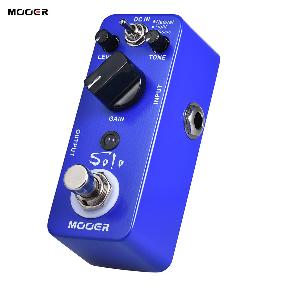 MOOER SOLO High-Gain Distortion Guitar Pedal, True Bypass, Full Metal Shell