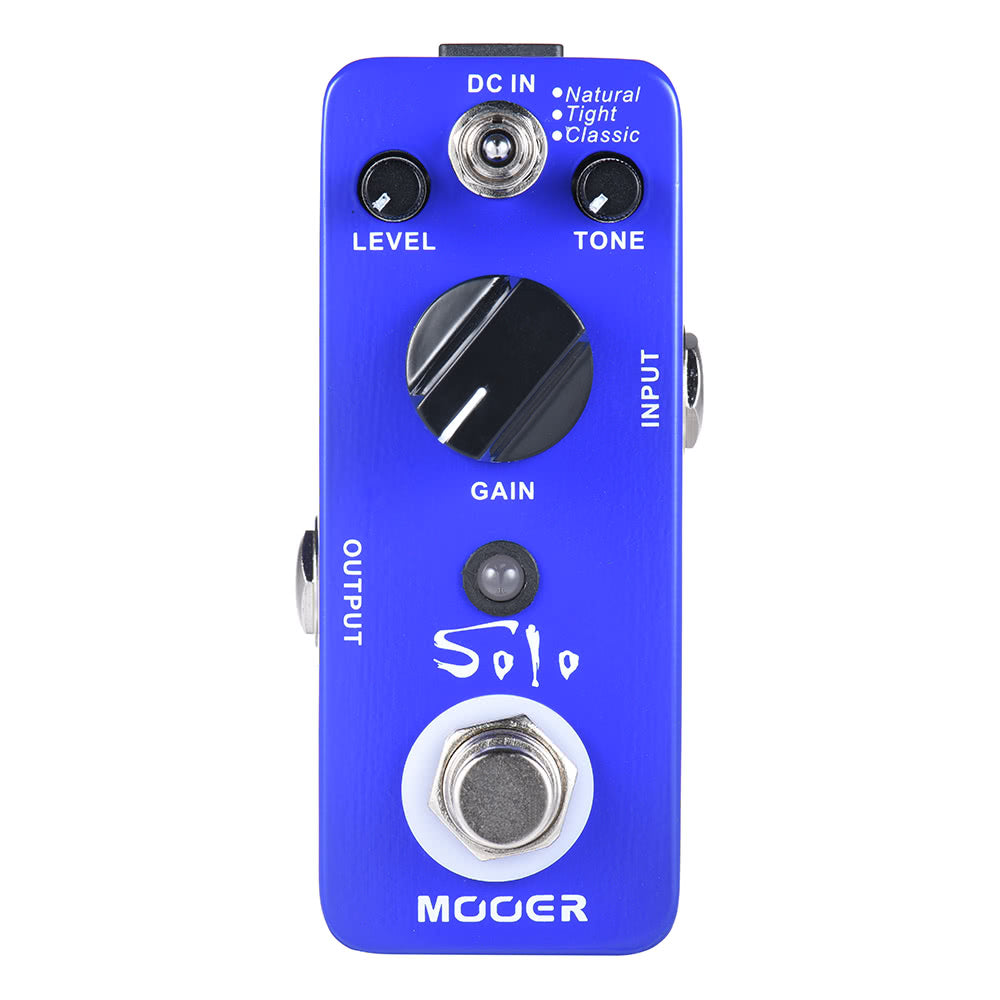 MOOER SOLO High-Gain Distortion Guitar Pedal, True Bypass, Full Metal Shell