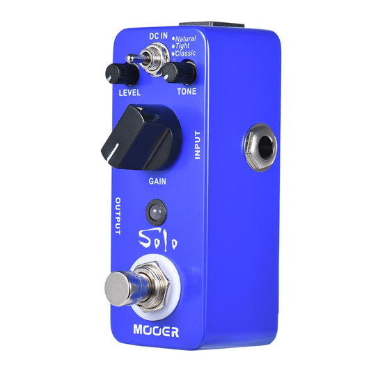 MOOER SOLO High-Gain Distortion Guitar Pedal, True Bypass, Full Metal Shell
