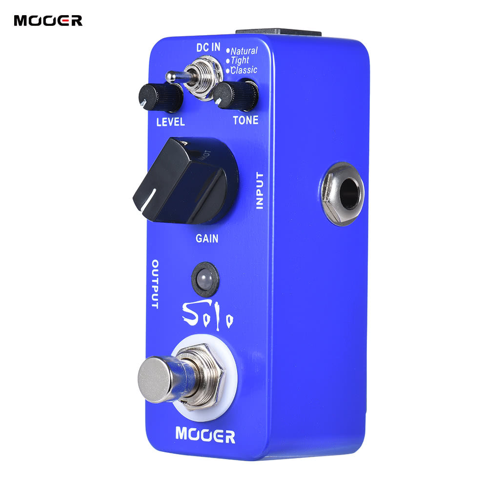 MOOER SOLO High-Gain Distortion Guitar Pedal, True Bypass, Full Metal Shell