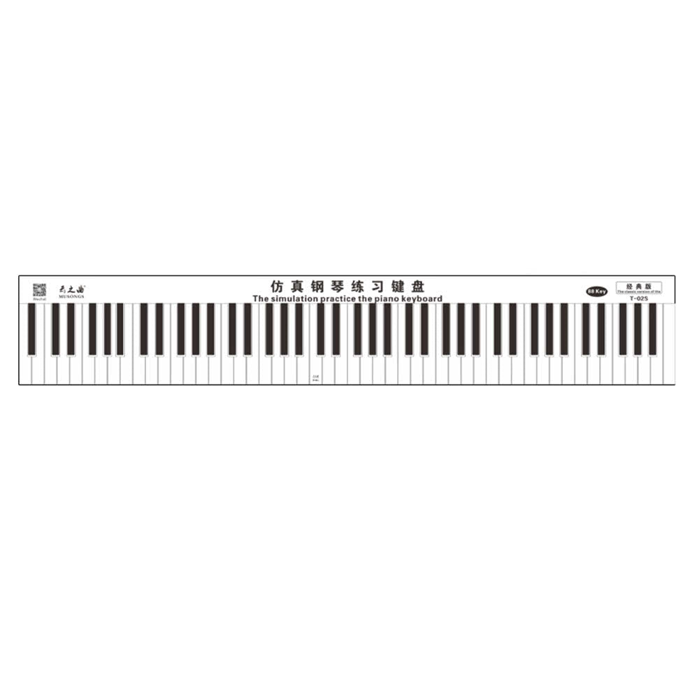 88-Key International Keyboard Piano Guide with Note Chart for Beginners