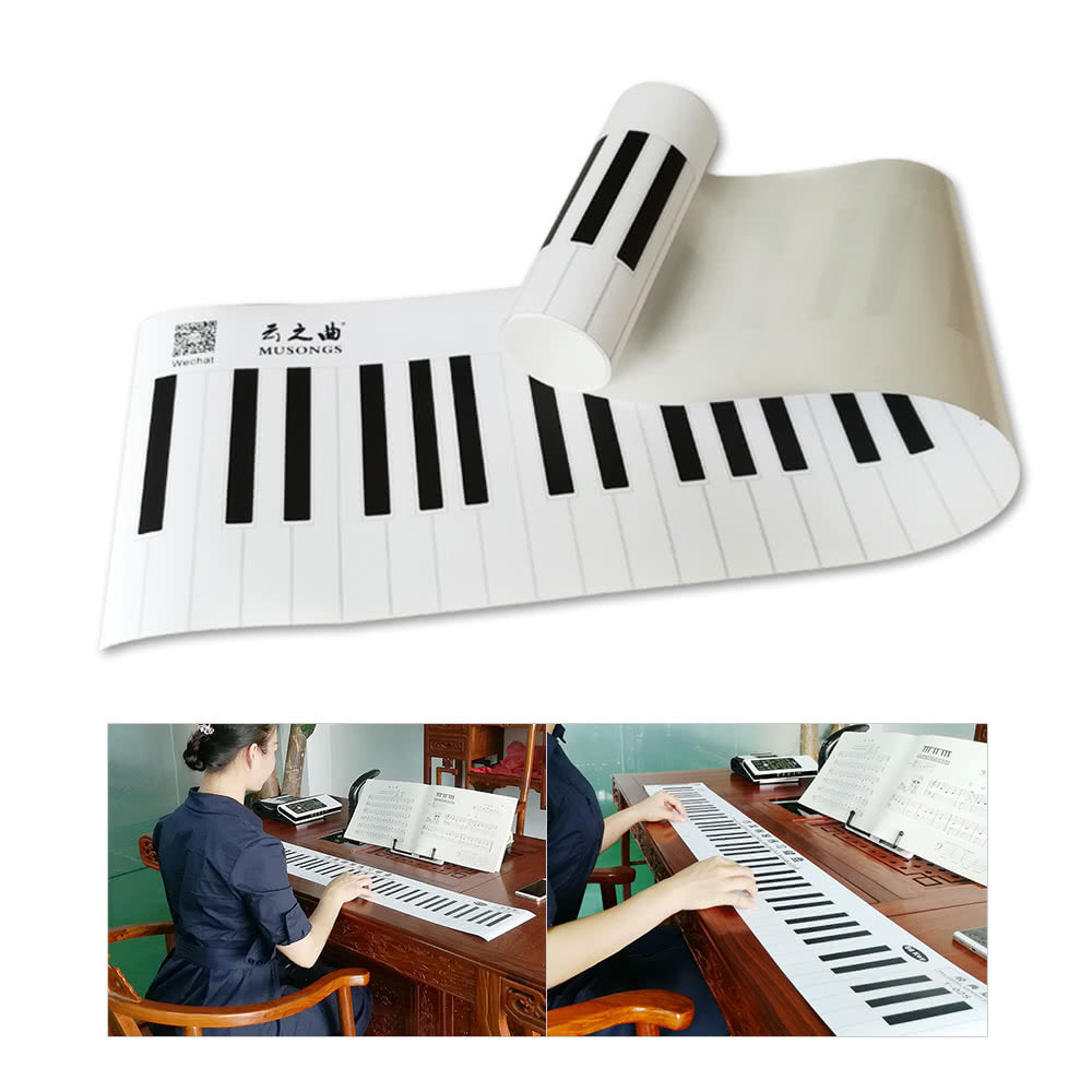 88-Key International Keyboard Piano Guide with Note Chart for Beginners