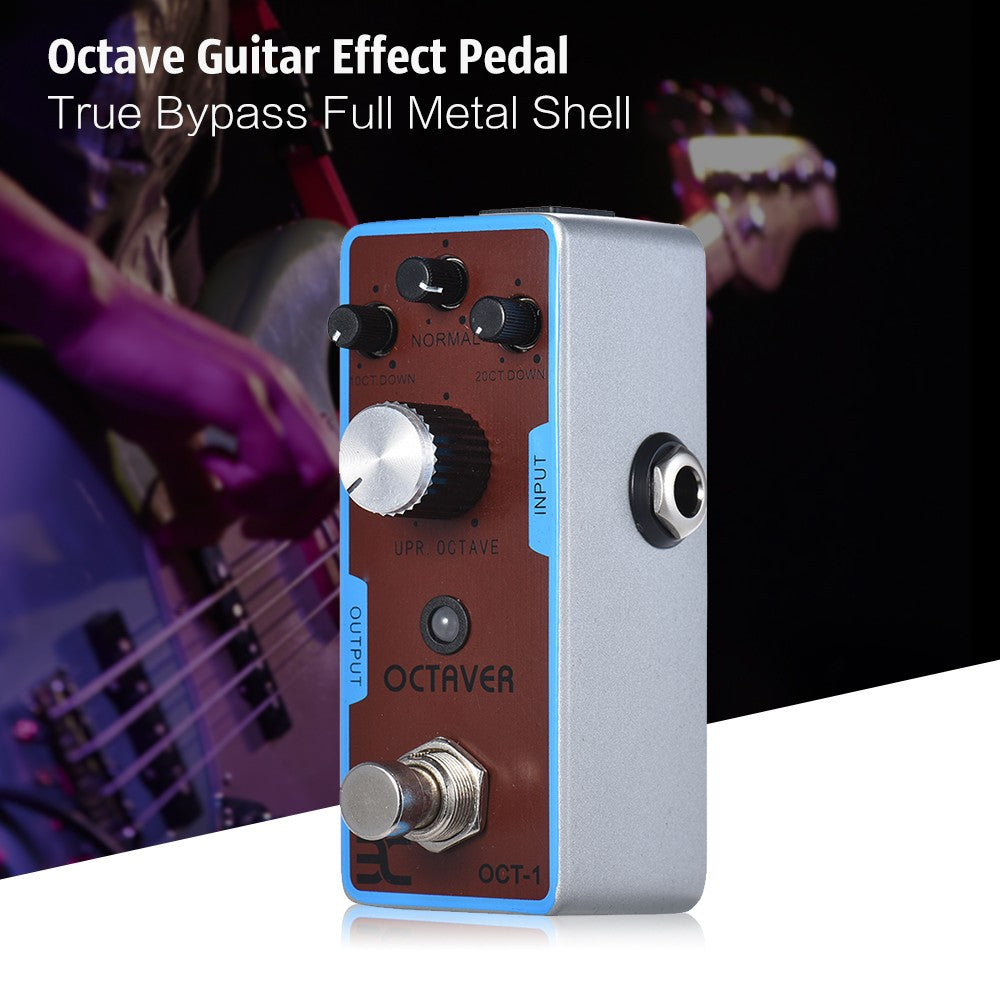ENO OCT-1 Octave Mini Guitar Effect Pedal, True Bypass, Full Metal Shell