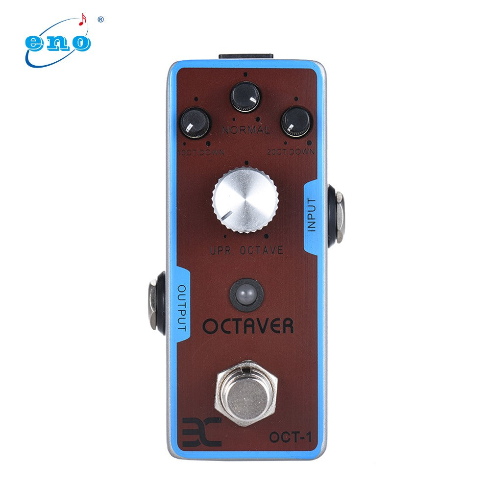 ENO OCT-1 Octave Mini Guitar Effect Pedal, True Bypass, Full Metal Shell