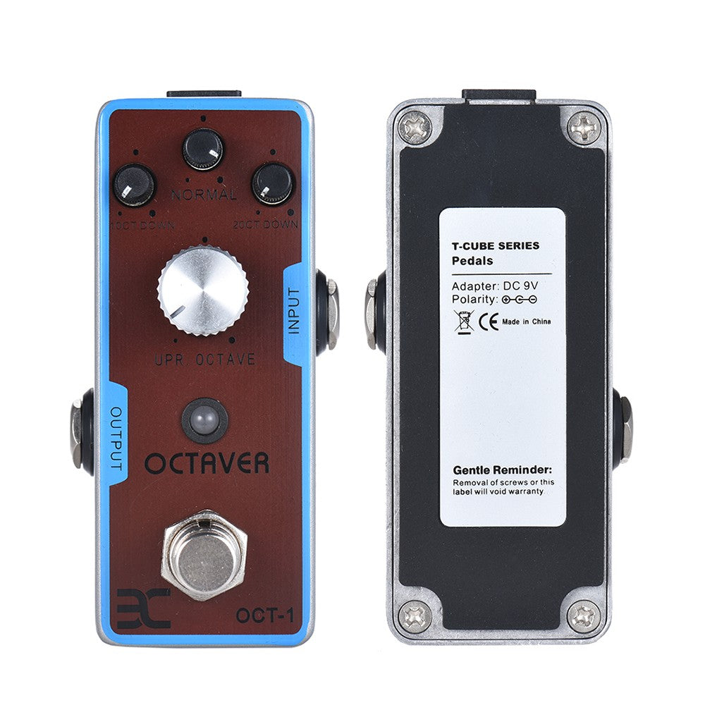 ENO OCT-1 Octave Mini Guitar Effect Pedal, True Bypass, Full Metal Shell