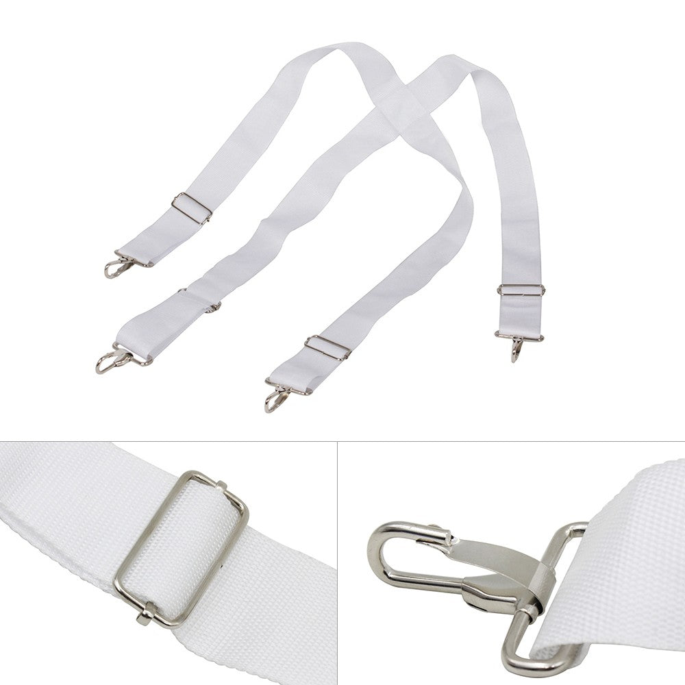 Adjustable Nylon Shoulder Strap for Marching Bass Drum with Metal Clip - Percussion Instrument Accessory