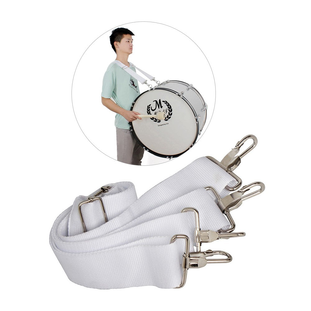Adjustable Nylon Shoulder Strap for Marching Bass Drum with Metal Clip - Percussion Instrument Accessory