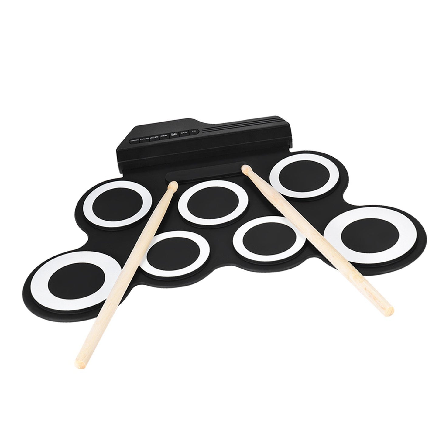 Portable Compact Digital Roll-Up Drum Kit for Kids & Beginner Practice