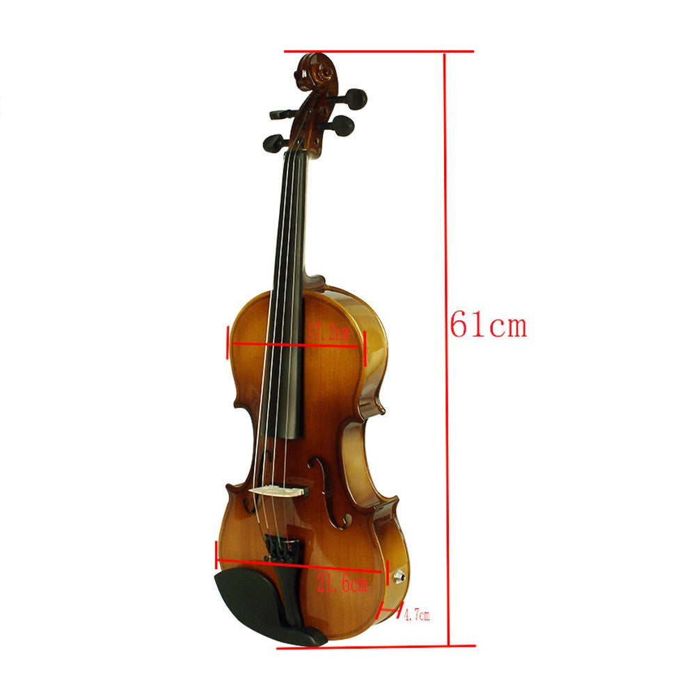 Full Size 4/4 Acoustic-Electric Violin Kit with EQ - Retro Sunset Design