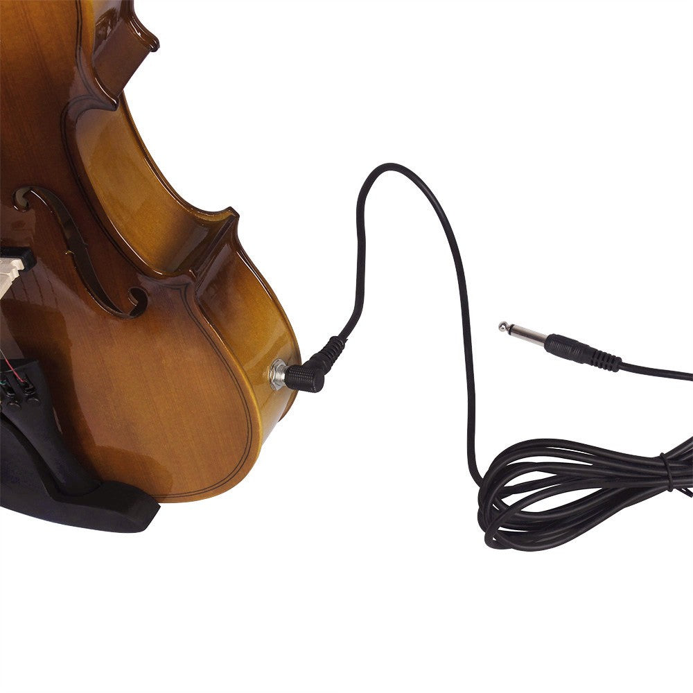Full Size 4/4 Acoustic-Electric Violin Kit with EQ - Retro Sunset Design