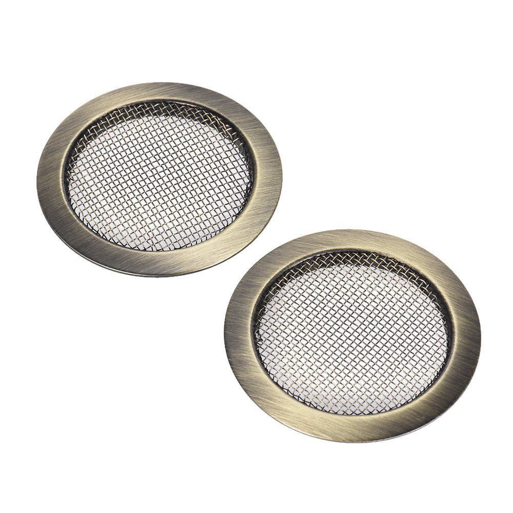 Gold Sound Hole Inserts for Dobro Resonator & Cigar Box Guitars (2-Pack)