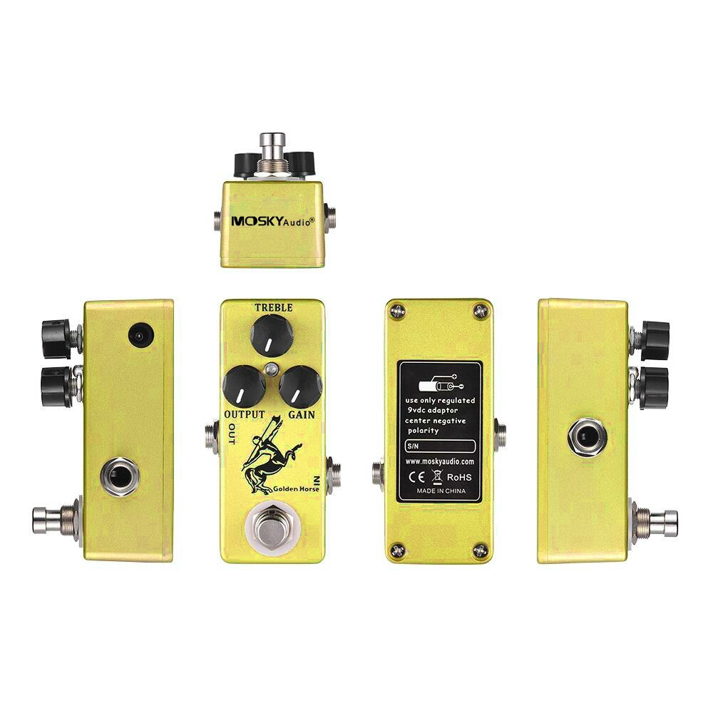 SILVER HORSE Overdrive Boost Guitar Pedal by MOSKYAudio