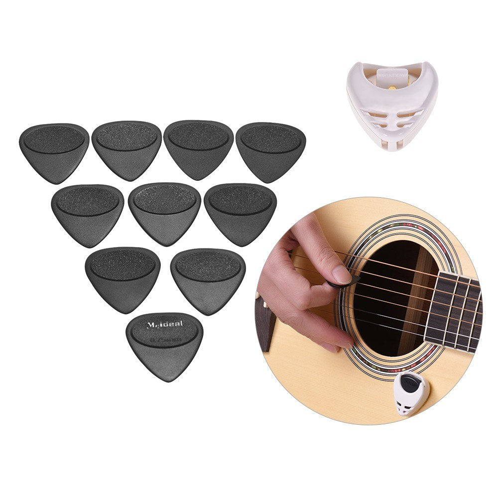 Comprehensive Guitar Accessories Kit for Beginners: Silicone Finger Protectors, Guitar Picks, Thumb & Finger Picks, Pick Holder, Music Page Clips & Storage Box