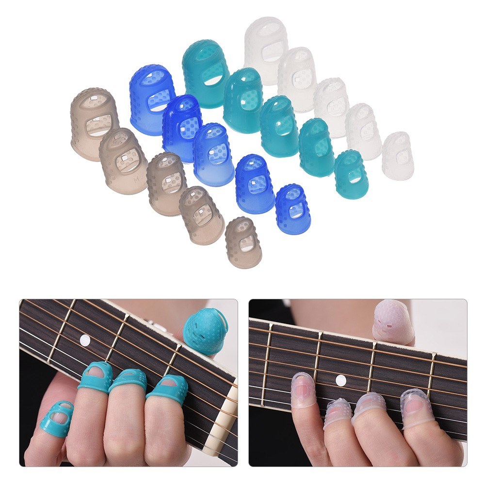 Comprehensive Guitar Accessories Kit for Beginners: Silicone Finger Protectors, Guitar Picks, Thumb & Finger Picks, Pick Holder, Music Page Clips & Storage Box