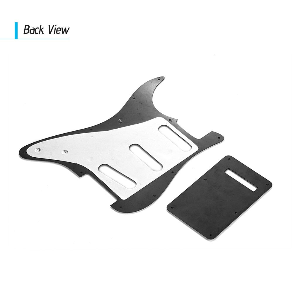 Blue Pearl SSS Electric Guitar Pickguard Set with Back Plate & Screws for American ST Style Guitars