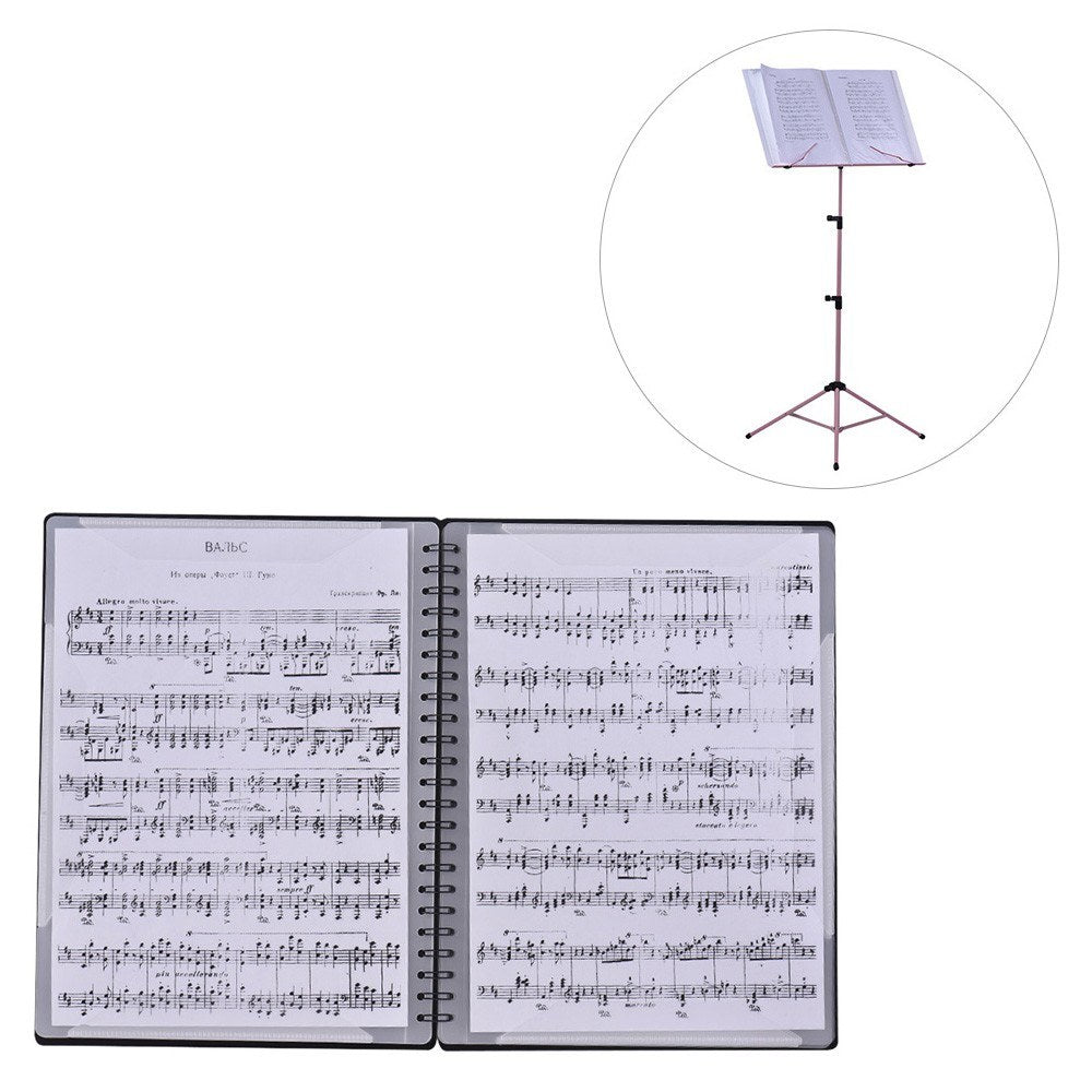 A4 Music Score Folder: 40-Pocket Multifunctional Sheet & Document Organizer