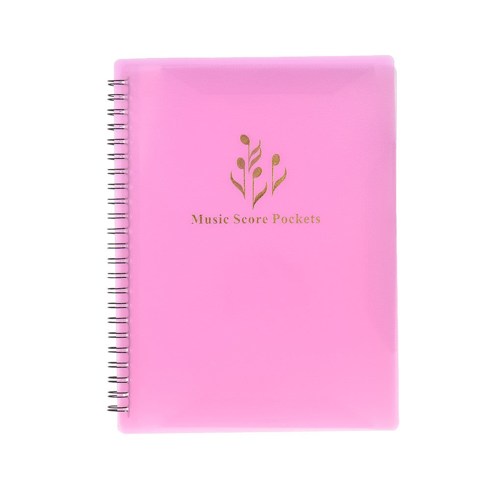A4 Music Score Folder: 40-Pocket Multifunctional Sheet & Document Organizer