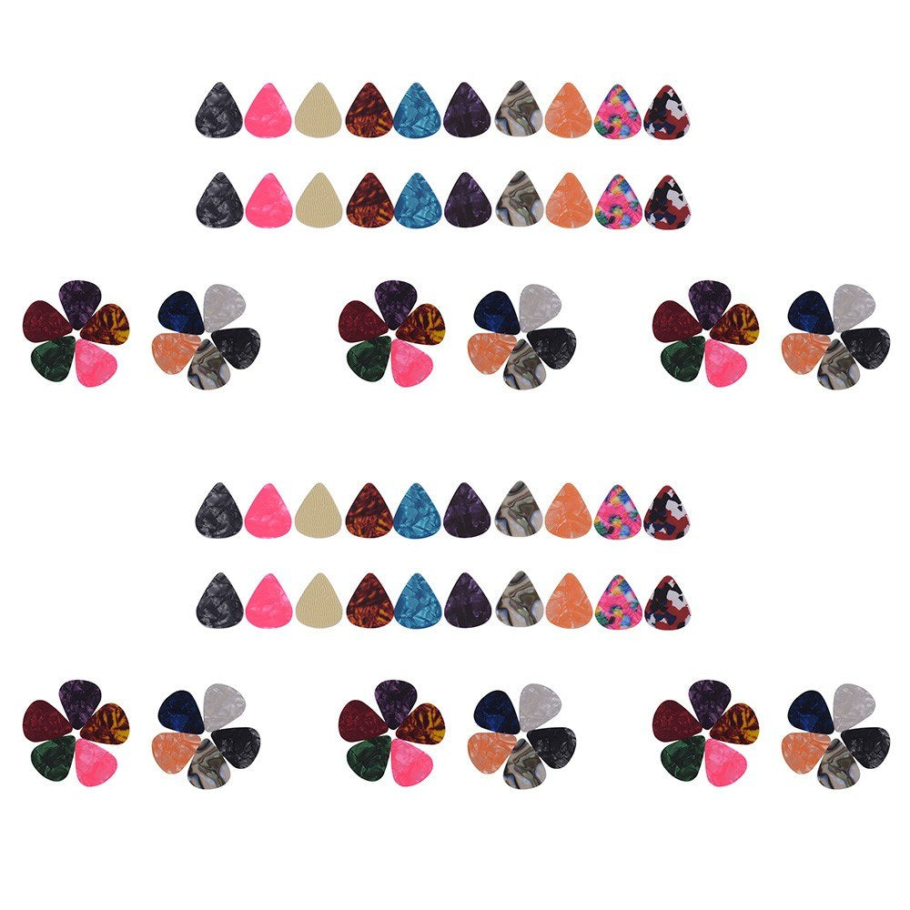 6-Pack Colorful Celluloid Guitar Picks