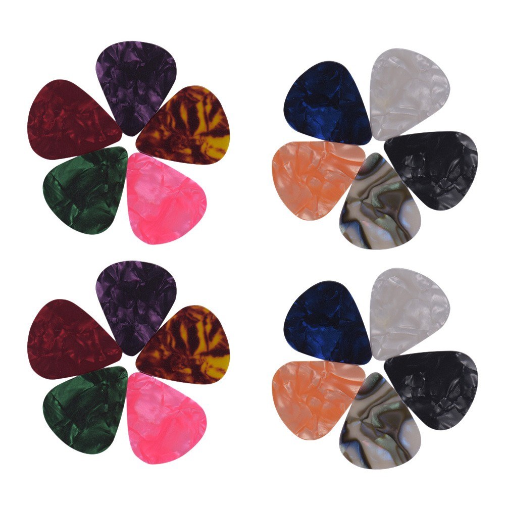 6-Pack Colorful Celluloid Guitar Picks