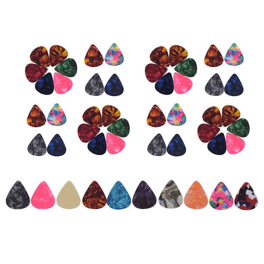 6-Pack Colorful Celluloid Guitar Picks