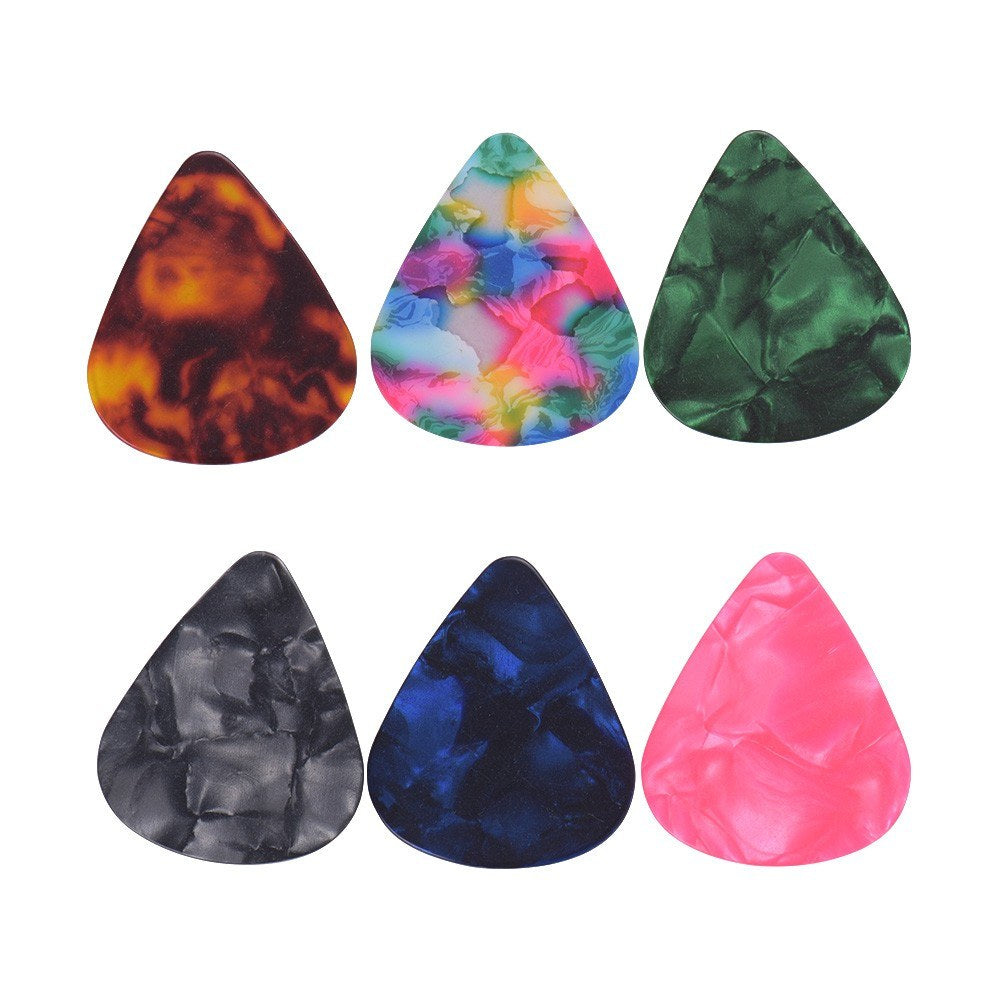 6-Pack Colorful Celluloid Guitar Picks
