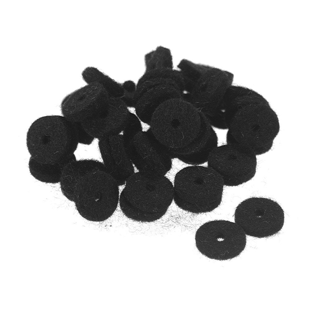 Guitar Strap Felt Button Washers - 50 Pack