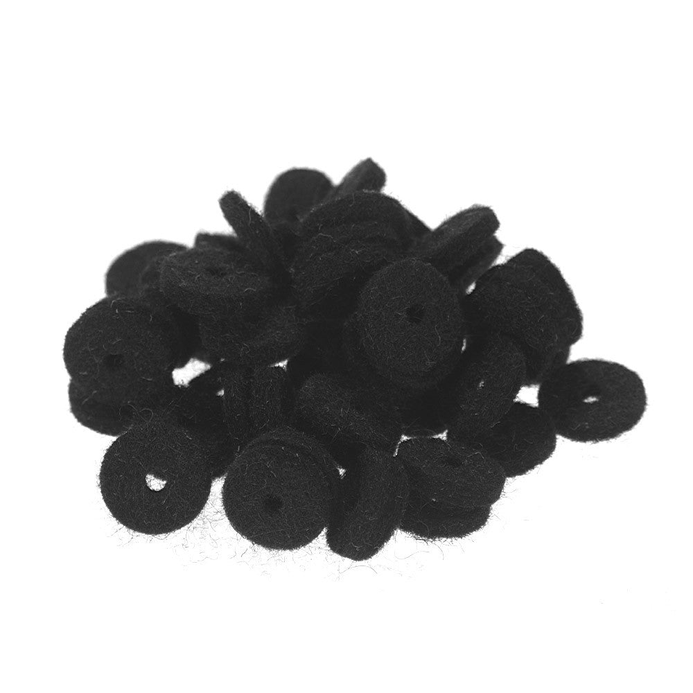 Guitar Strap Felt Button Washers - 50 Pack