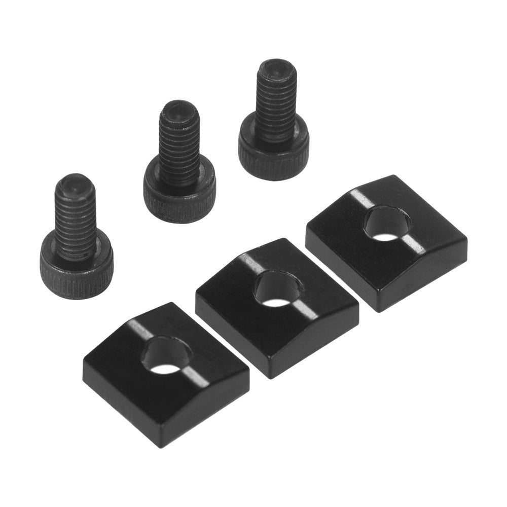 Pack of 3 Sets - Electric Guitar Tremolo Bridge & String Locking System with Metal Nut, Block & Clamp Hex Screws Accessories