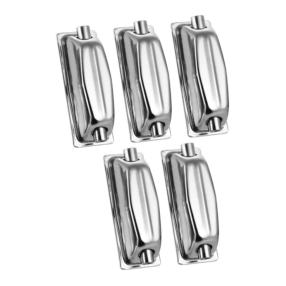 5-Pack Double-End Rectangular Snare Drum Claw Lug Hooks - Replacement Ear Drum Set Accessories