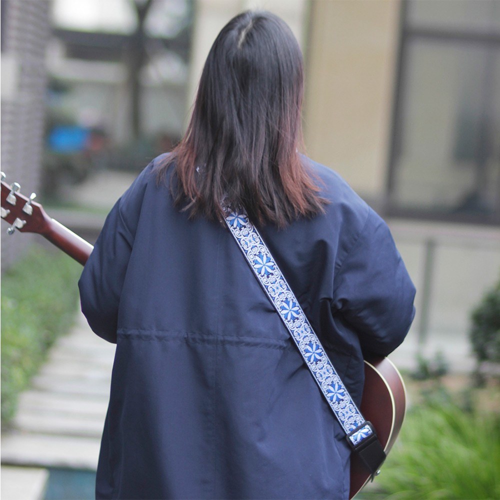 Adjustable IRIN GS-02 Embroidery Guitar Straps for Acoustic Electric Guitars & Bass Accessories