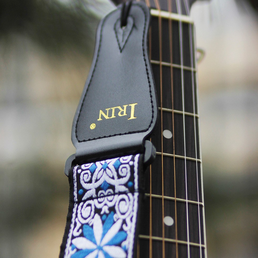 Adjustable IRIN GS-02 Embroidery Guitar Straps for Acoustic Electric Guitars & Bass Accessories