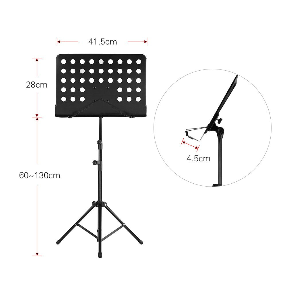 Detachable Portable Metal Music Stand for Piano, Violin, Guitar Sheet Music