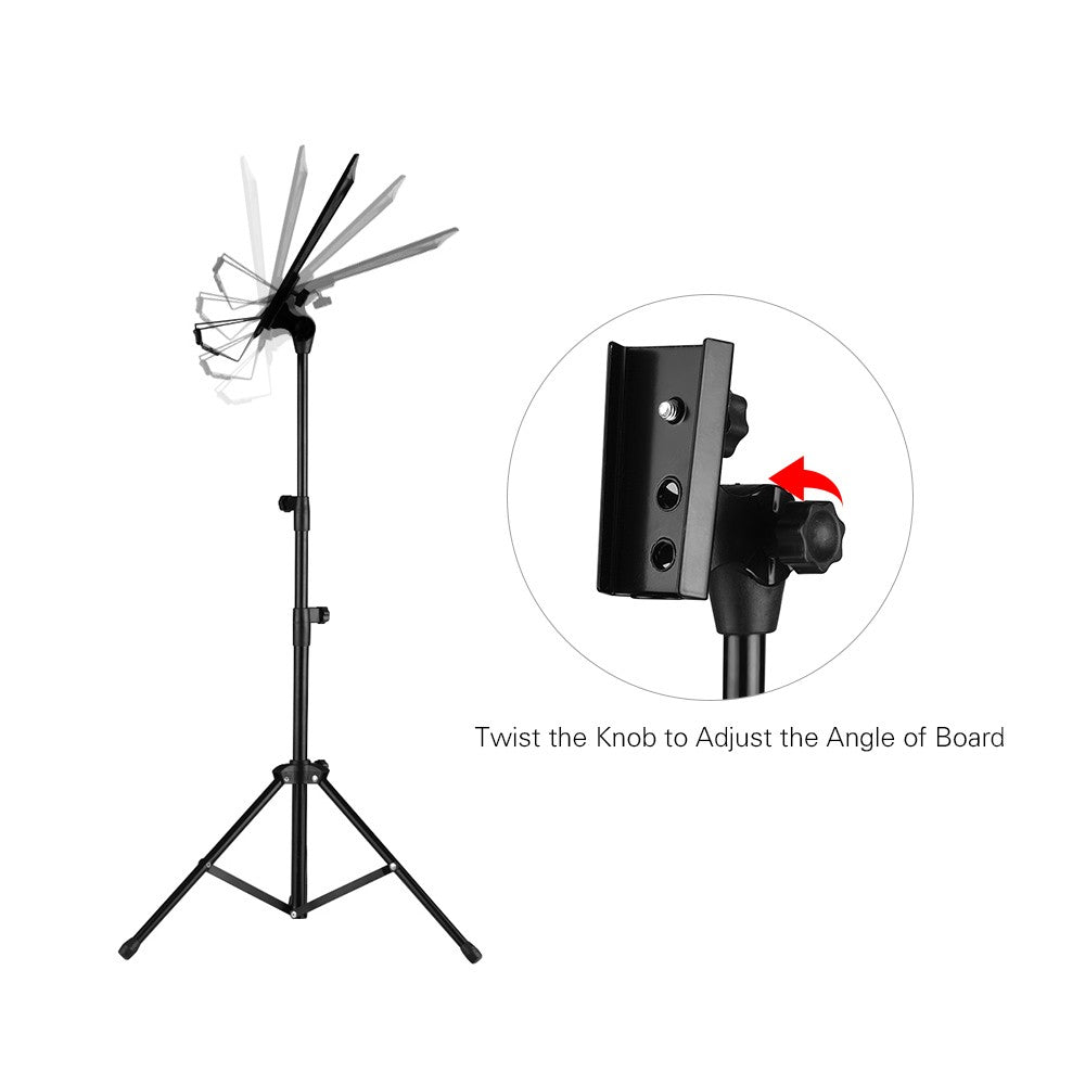 Detachable Portable Metal Music Stand for Piano, Violin, Guitar Sheet Music