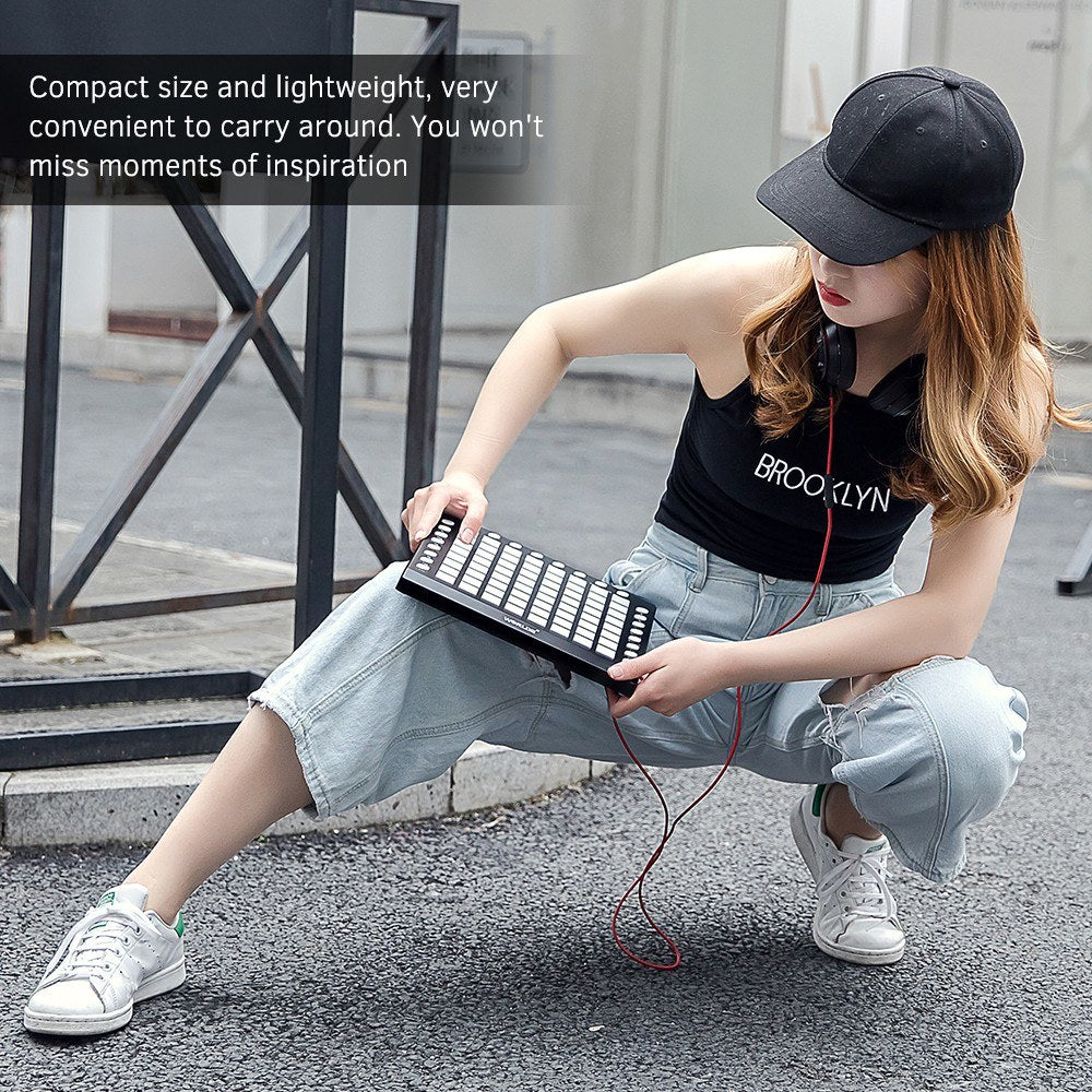 Portable WORLDE ORCA PAD64 USB MIDI Drum Pad Controller