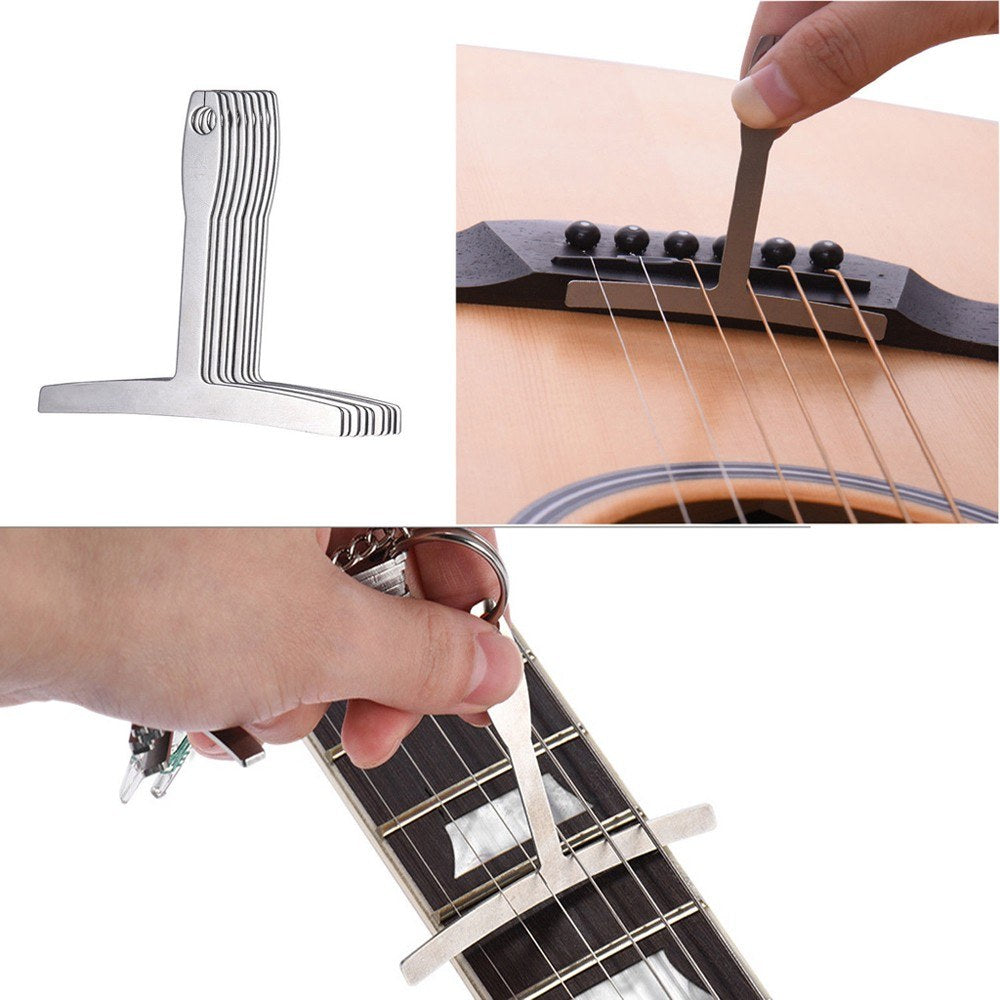 9-Piece Stainless Steel Understring Radius Gauge Set