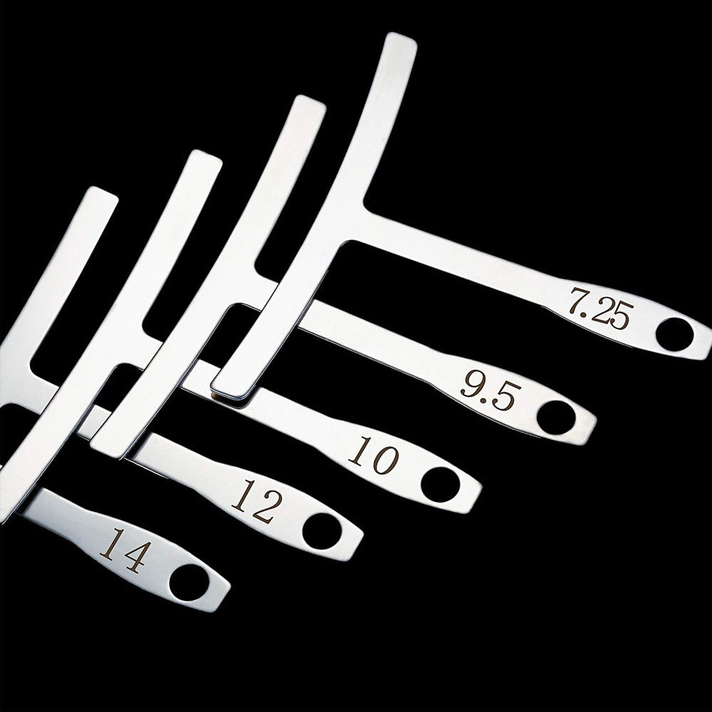 9-Piece Stainless Steel Understring Radius Gauge Set