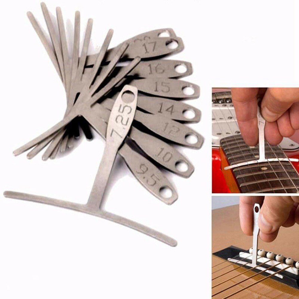 9-Piece Stainless Steel Understring Radius Gauge Set