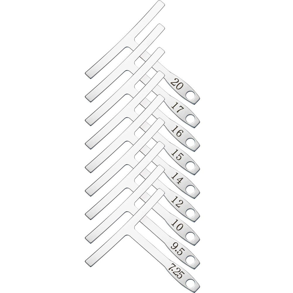 9-Piece Stainless Steel Understring Radius Gauge Set