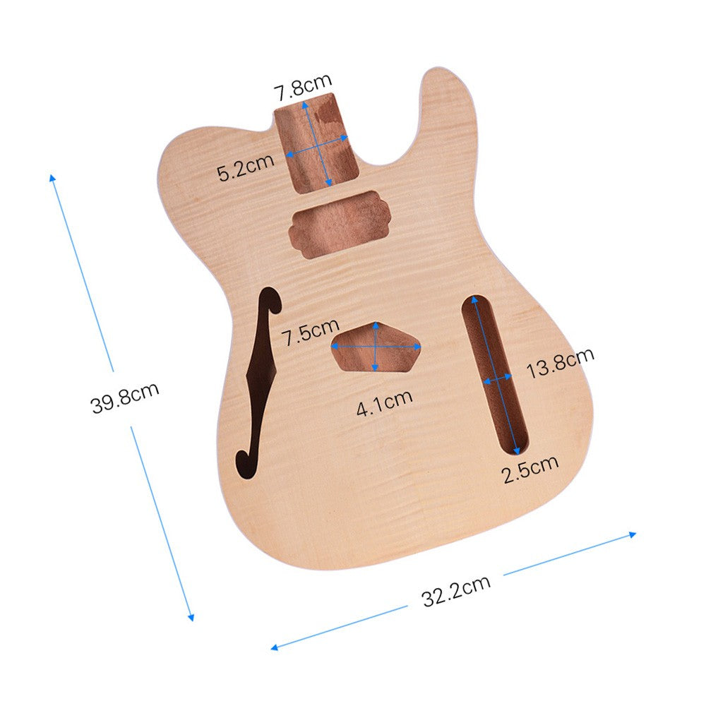 Mahogany Unfinished Guitar Body Blank for DIY Electric Guitar Parts