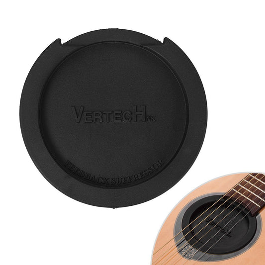 VERTECHnk SM-05 Black Rubber Guitar Soundhole Cover for Acoustic Folk Guitars - Feedback Buffer Block