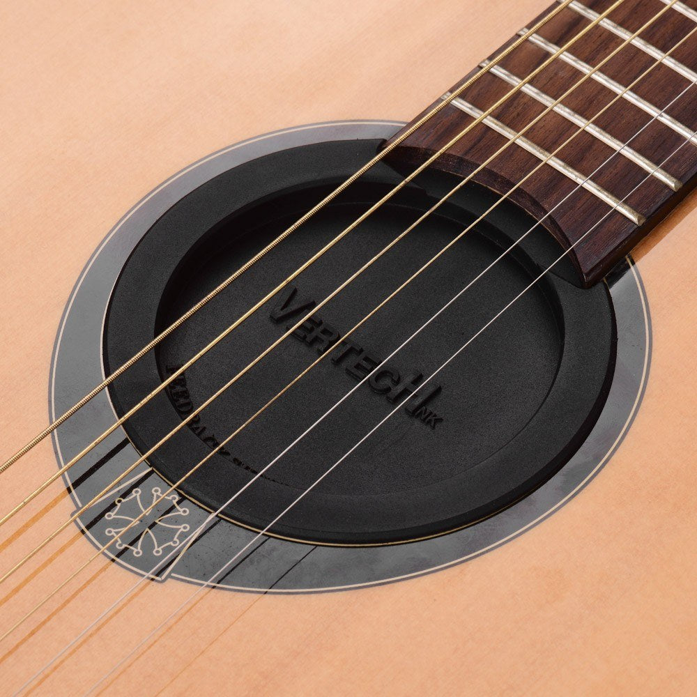 VERTECHnk SM-05 Black Rubber Guitar Soundhole Cover for Acoustic Folk Guitars - Feedback Buffer Block