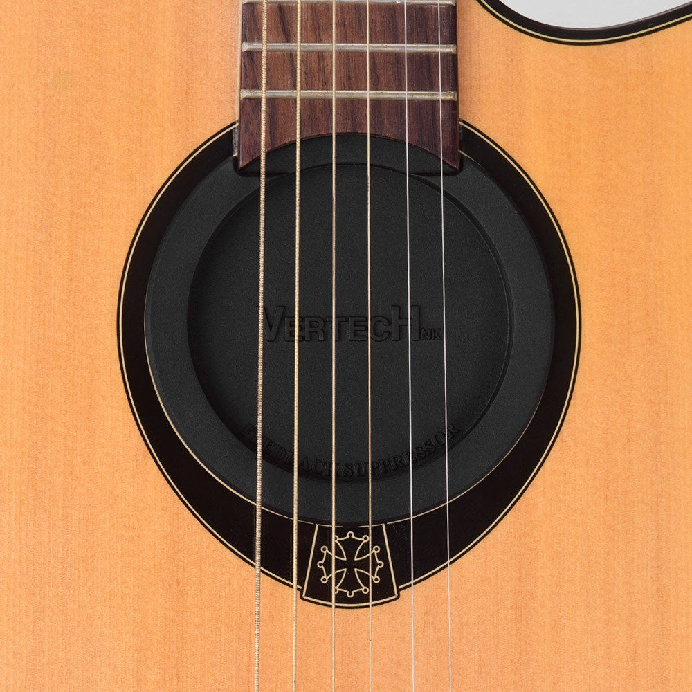 VERTECHnk SM-05 Black Rubber Guitar Soundhole Cover for Acoustic Folk Guitars - Feedback Buffer Block